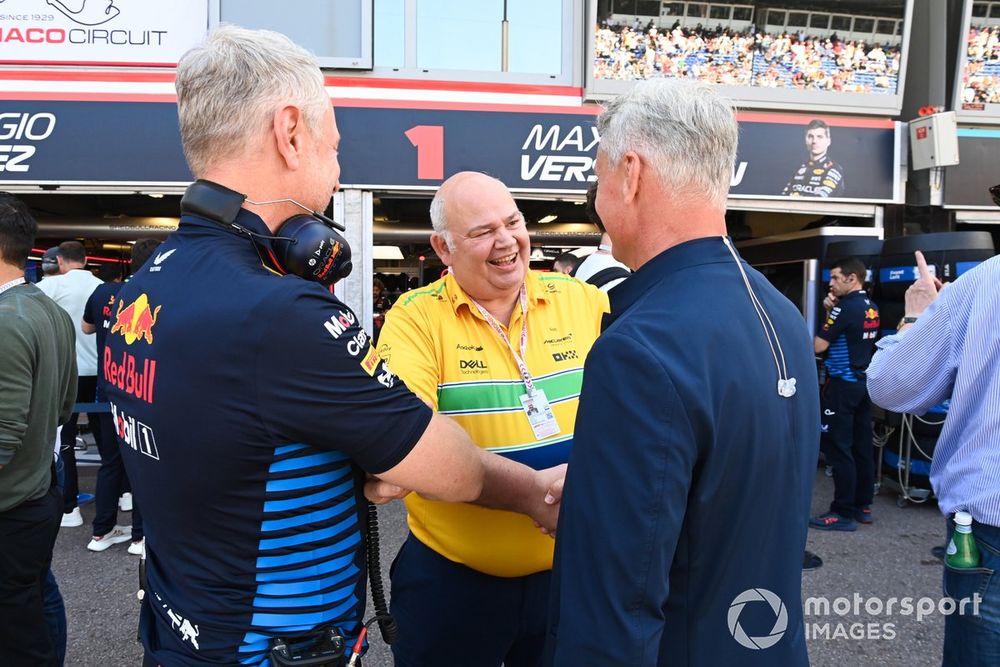Jonathan Wheatley, Team Manager, Red Bull Racing, Rob Marshall, Chief Designer, McLaren F1 Team, David Coulthard, Presenter