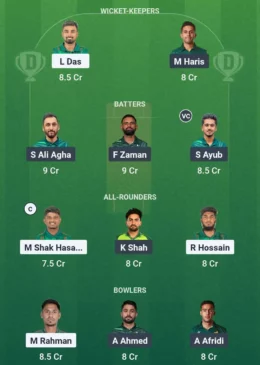 BAN vs PAK Dream11 team for July 22