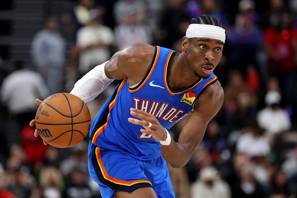 Shai Gilgeous-Alexander was the obvious pick to grace the next cover of the NBA 2K franchise. (Luke Hales/Getty Images)