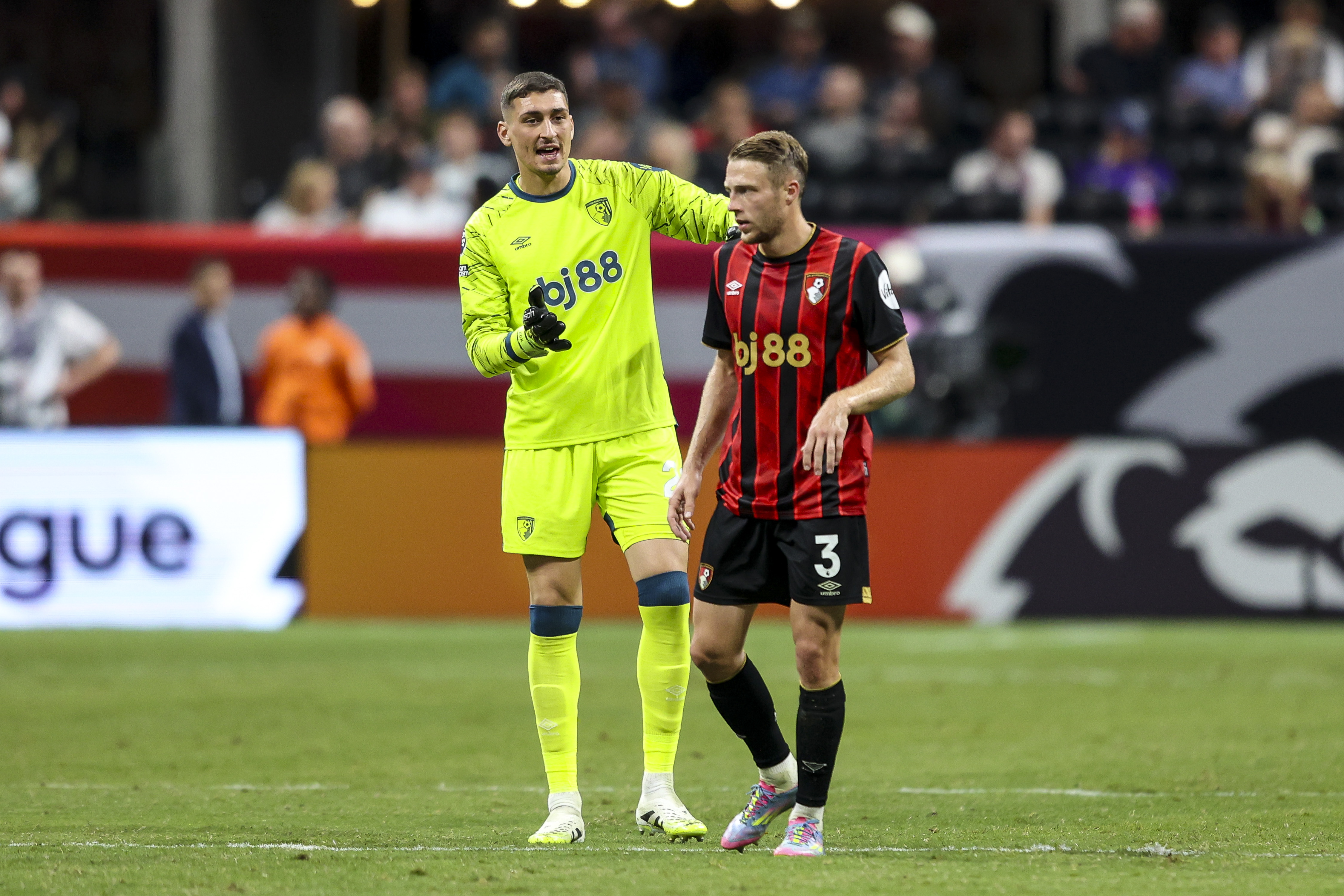 Djordje Petrovic (L) and Adrien Truffert (R) are the Cherries' two summer additions so far