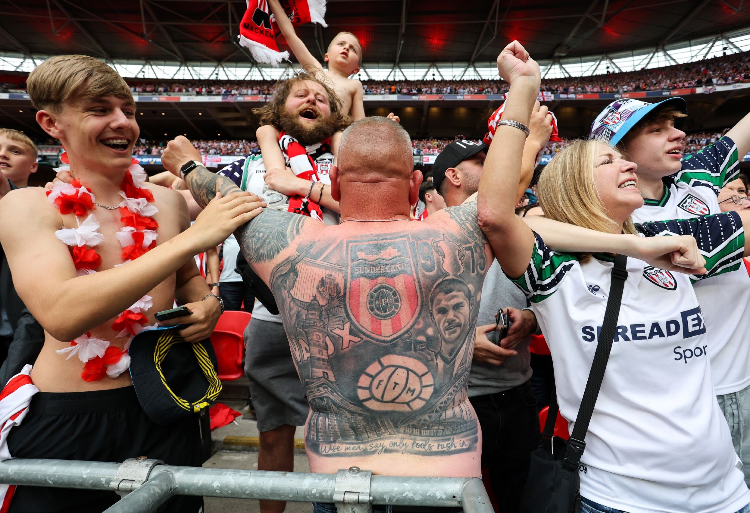 The Black Cats fans are a bunch of die-hards