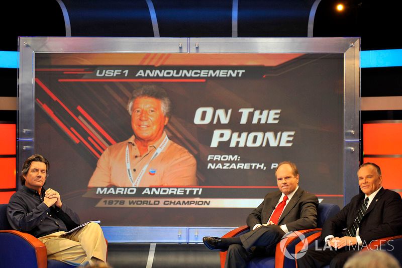 Bob Varsha hosts the USF1 Press Conference with Ken Anderson and Peter Windsor