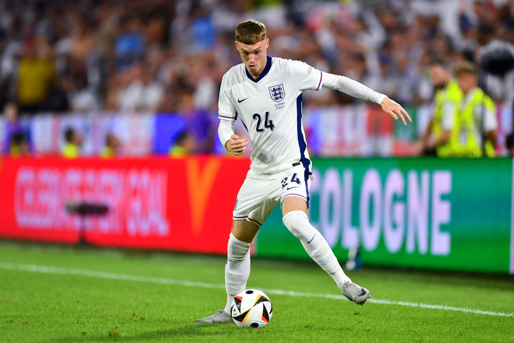Cole Palmer of England controls the ball during the UEFA EURO 2024 group stage match between England and Slovenia at Cologne Stadium on June 25, 2024 in Cologne, Germany. (Photo by Franco Arland/Getty Images) Roy Keane