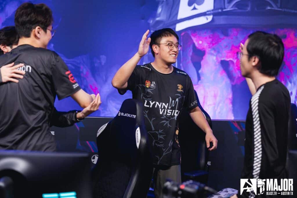 Image of Lynn Vision Counter-Strike player celebrating at BLAST Austin Major