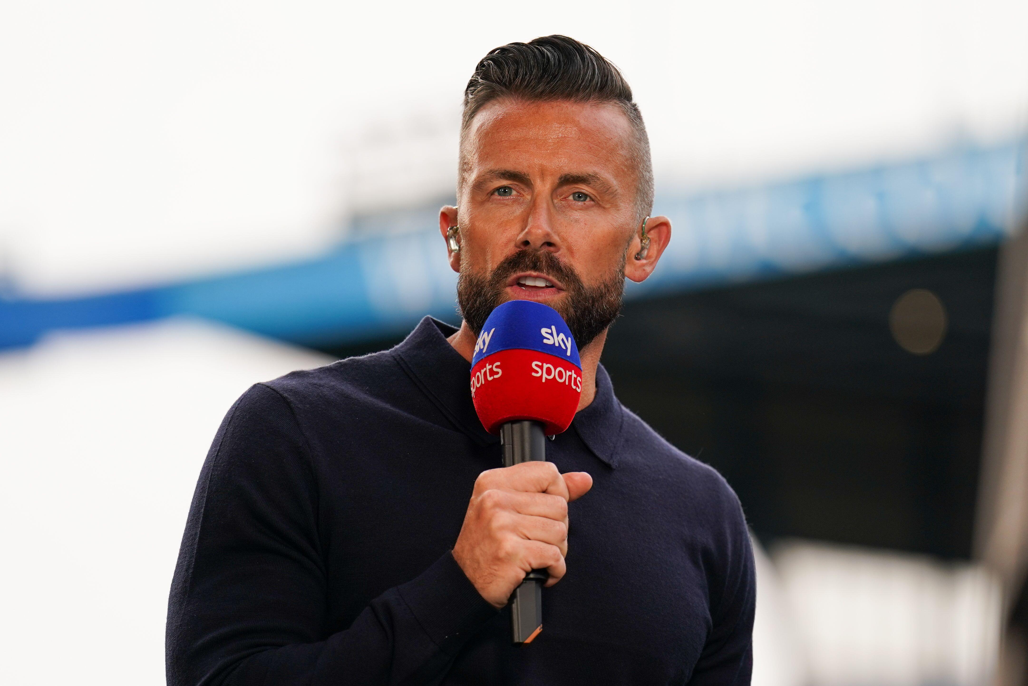 David Prutton during a Sky Sports broadcast, August 2023