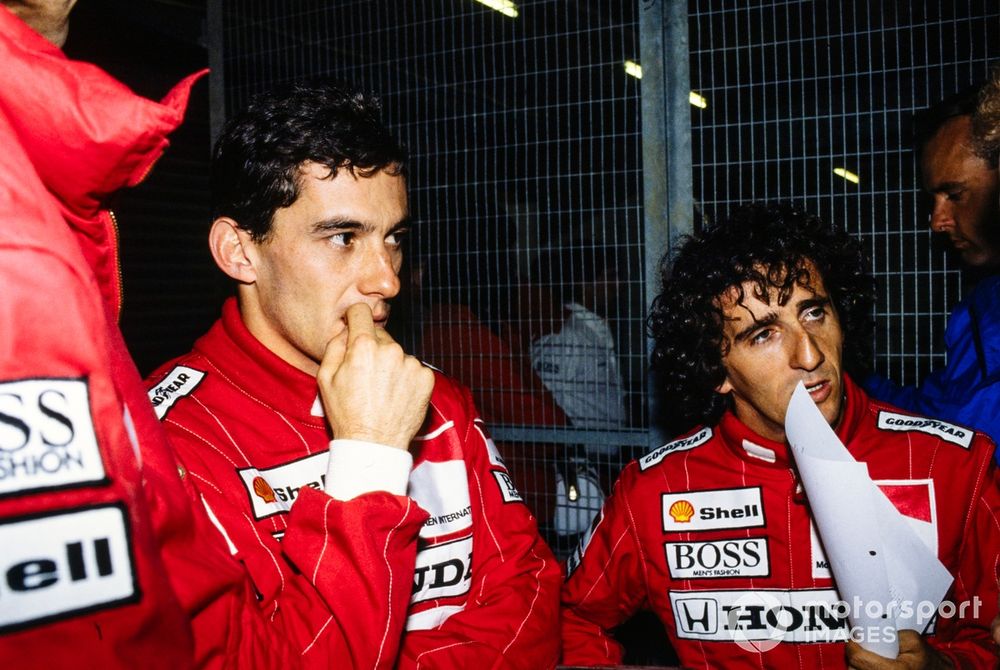 Ayrton Senna and Alain Prost.