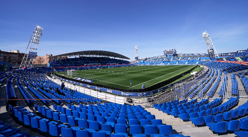 General view of Getafe's Coliseum Alfonso Perez stadium in 2021.