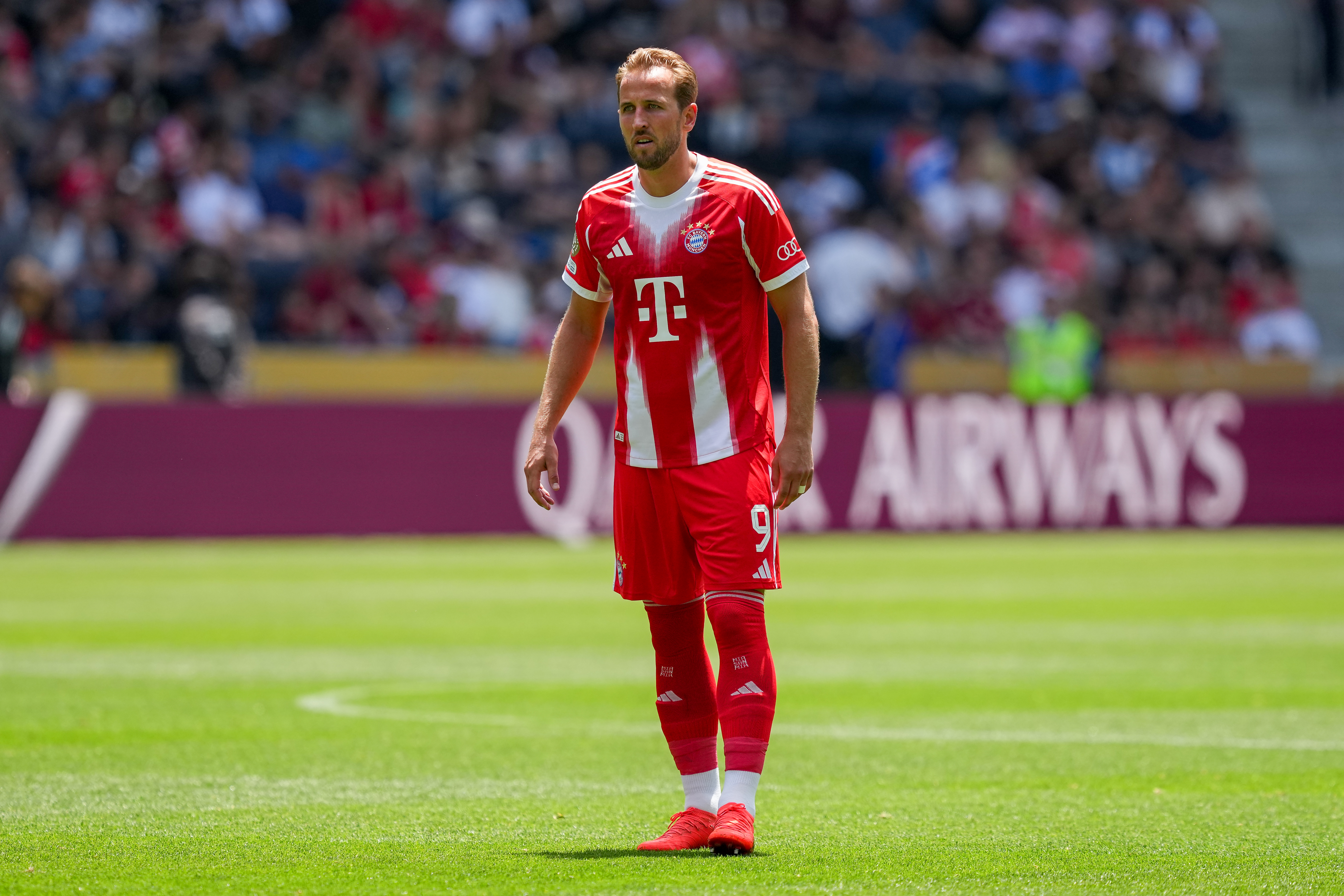 England captain Harry Kane in action during Bayern Munich's 10-0 win over Auckland City at the FIFA World Cup