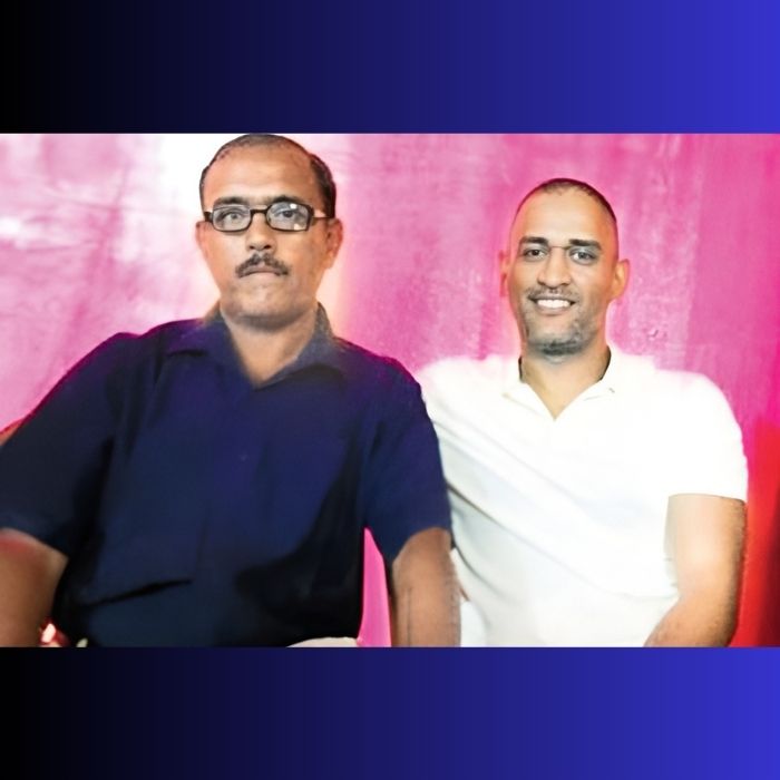 Keshav Ranjan Banerjee and MS Dhoni