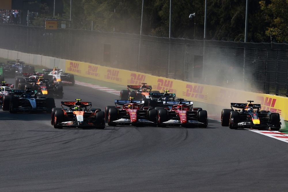 Charles Leclerc, Ferrari, Lewis Hamilton, Ferrari, Lando Norris, McLaren, Max Verstappen, Red Bull Racing