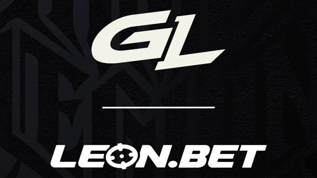 Image of GamerLegion and LEON.Bet logos on a black background