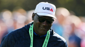 Michael Jordan elaborates on his last instance of shooting a ball, articulating why he expresses a desire to still participate in broadcast debut