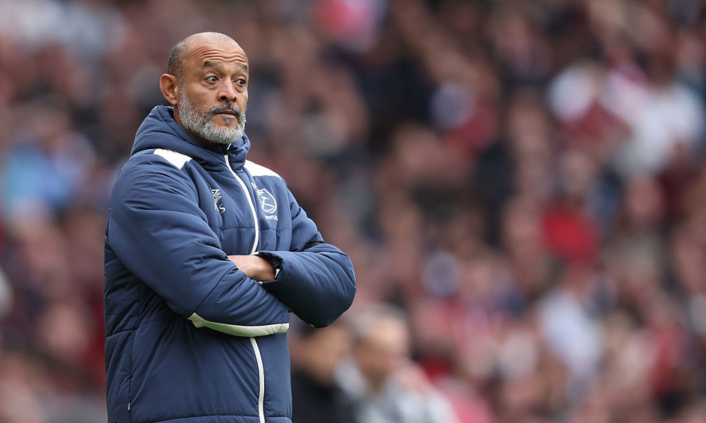 LONDON, ENGLAND - OCTOBER 4: West Ham United manager Nuno Esp&iacute;rito Santo during the Premier League match between Arsenal and West Ham United at Emirates Stadium on October 4, 2025 in London, England. (Photo by Rob Newell - CameraSport via Getty Images)
