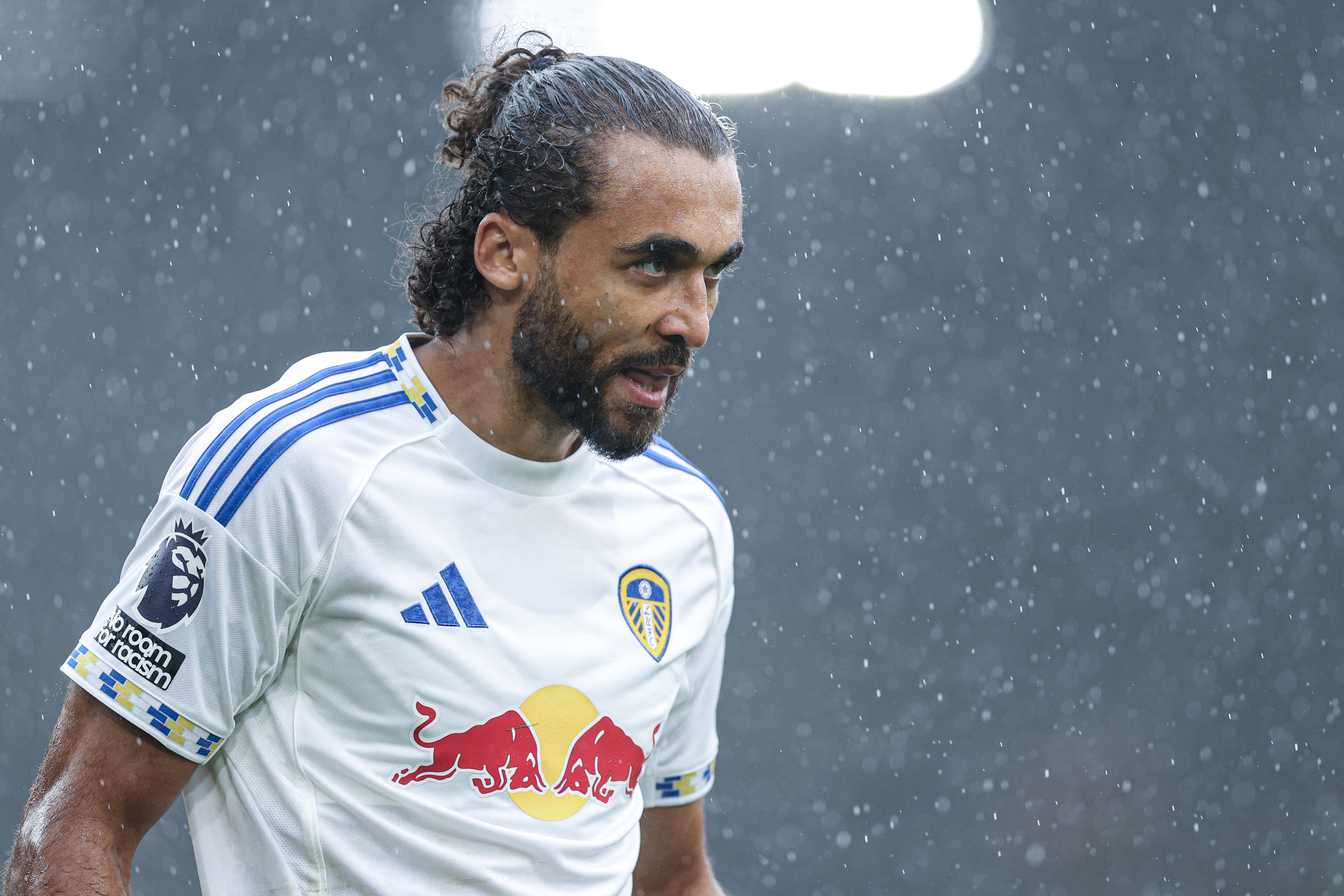 LEEDS, ENGLAND - OCTOBER 04: Dominic Calvert-Lewin of Leeds during the Premier League match between Leeds United and Tottenham Hotspur at Elland Road on October 04, 2025 in Leeds, England. (Photo by Michael Regan/Getty Images)