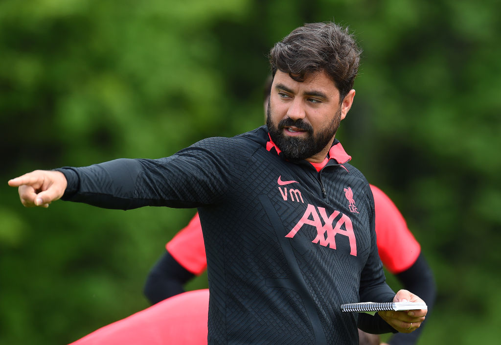 Vitor Matos of Liverpool during the Liverpool pre-season training camp on July 23, 2022