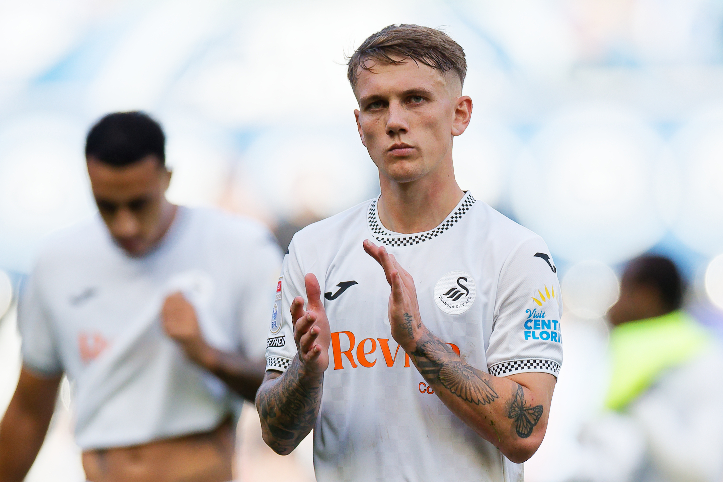 Ethan Galbraith in action for Swansea City
