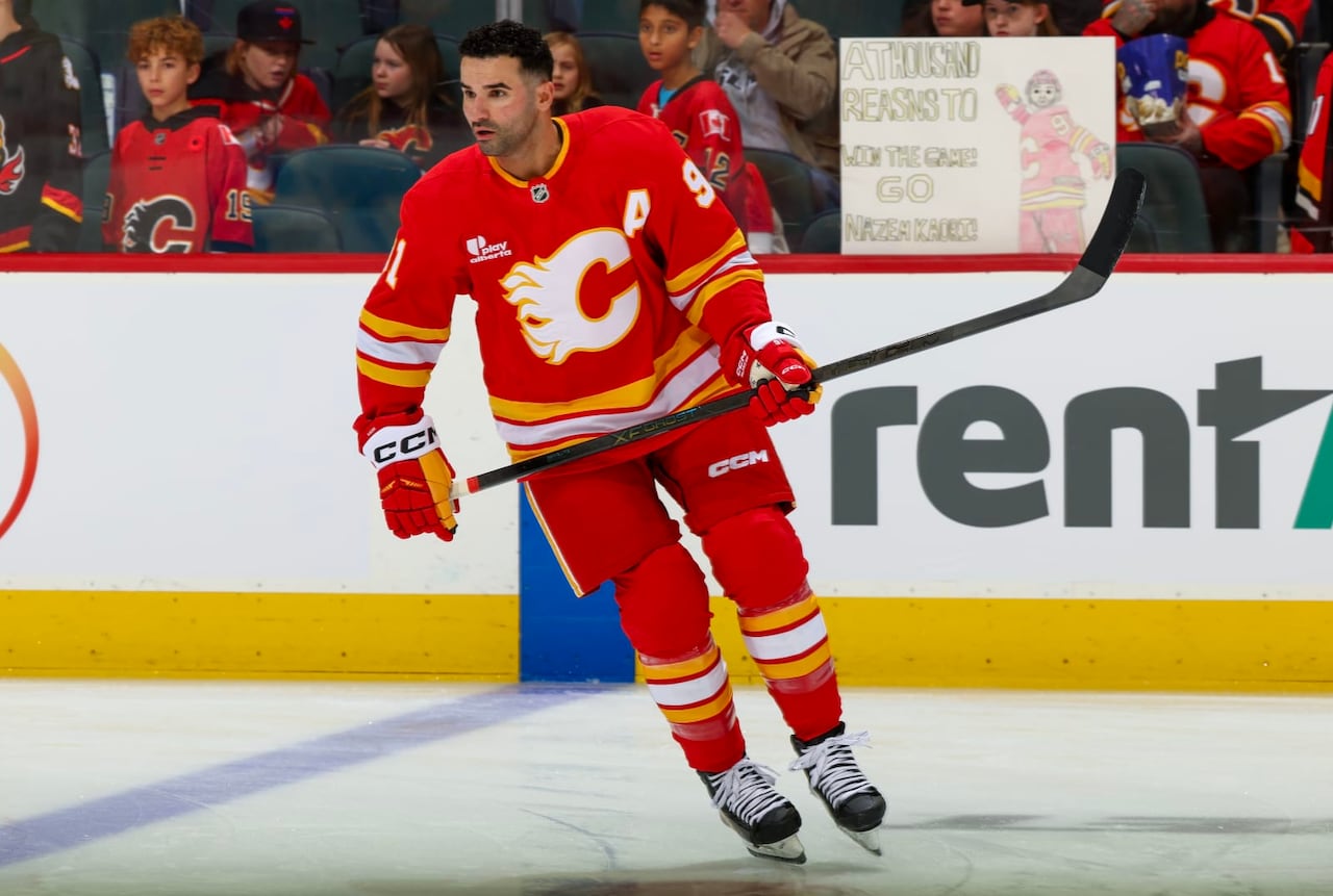 Nazem Kadri on the ice.