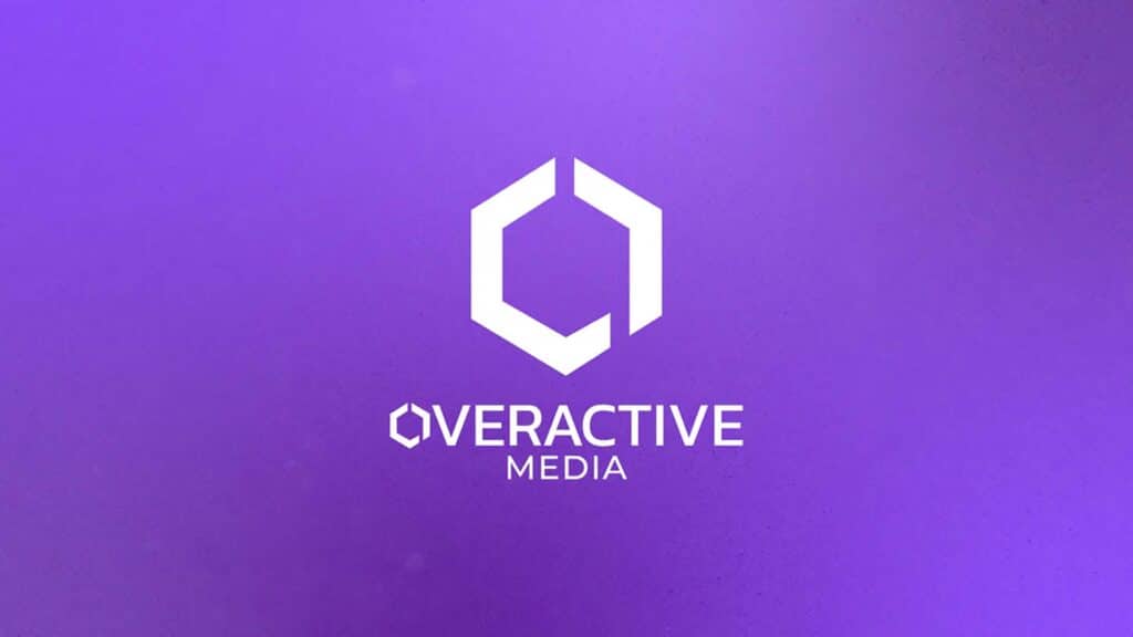 Image of OverActive Media logo on a purple background