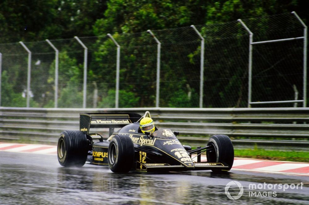 Senna dominated 1985's Estoril race in sometimes-horrific weather conditions