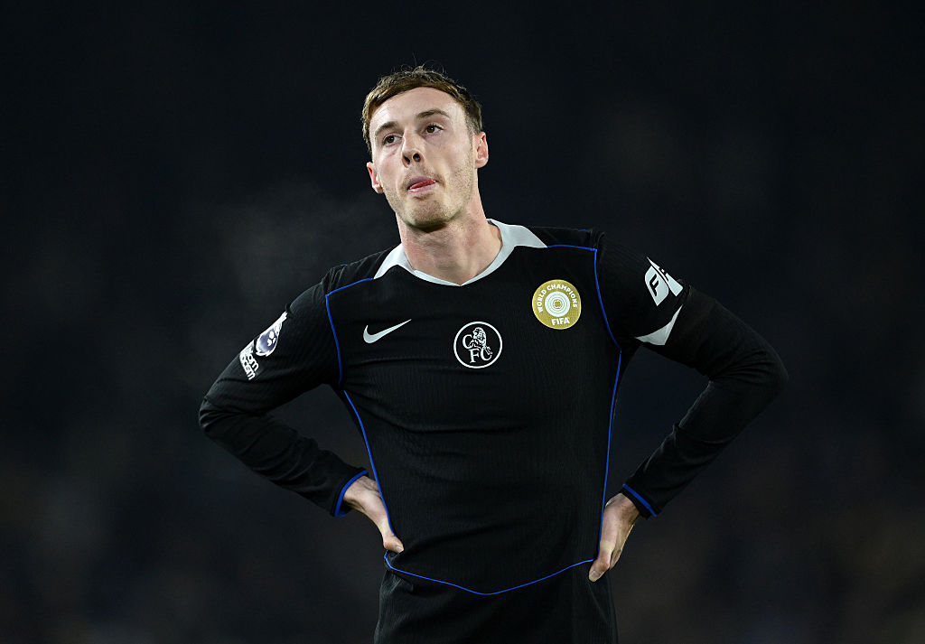 LEEDS, ENGLAND - DECEMBER 03: Cole Palmer of Chelsea looks on during the Premier League match between Leeds United and Chelsea at Elland Road on December 03, 2025 in Leeds, England. (Photo by Shaun Botterill/Getty Images)