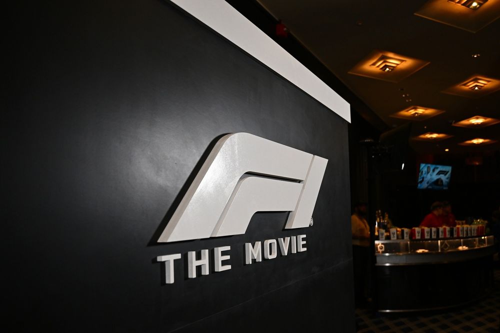 Logo detail at a reception prior to the F1 The Movie World Premiere