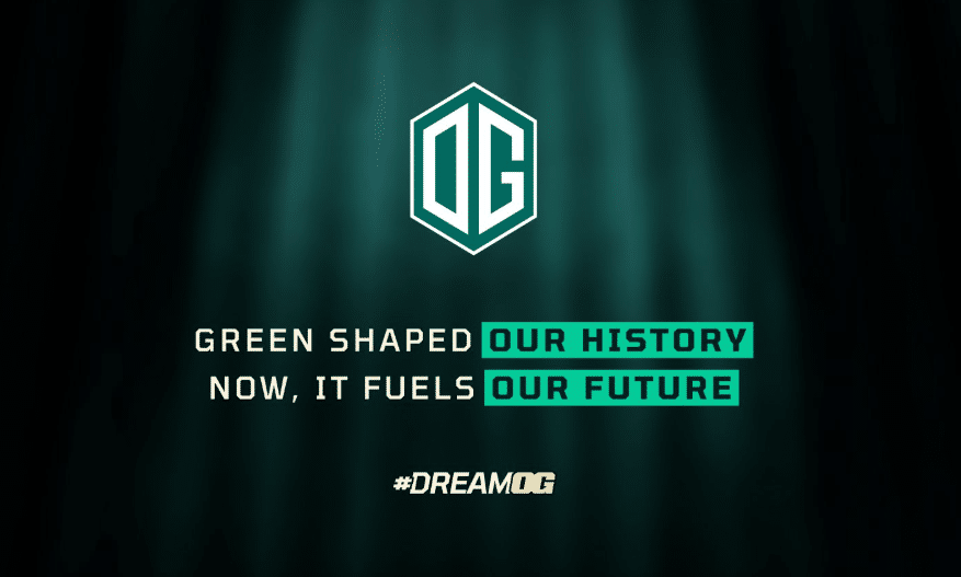 OG Esports new green logo without Red-Bull branding for 2026