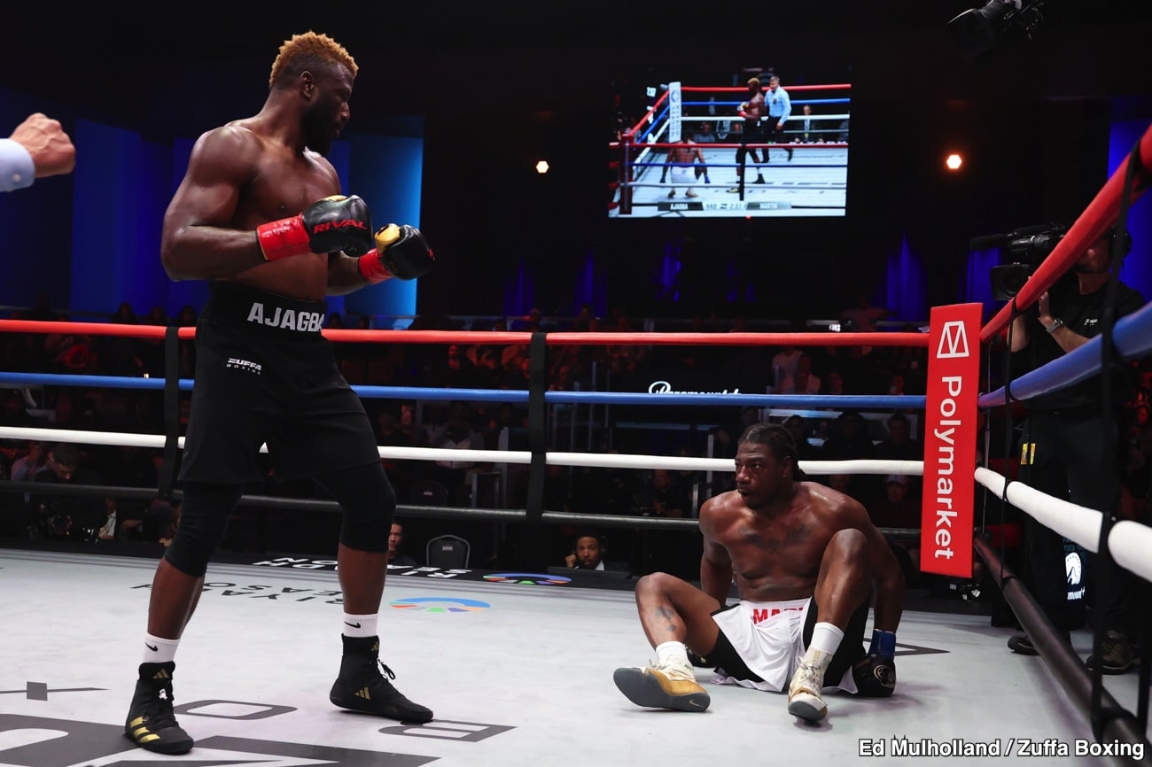 Efe Ajagba Stops Former Champion Charles Martin in Four