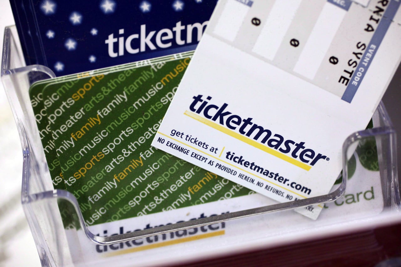 Ticket stub with Ticketmaster written on it.