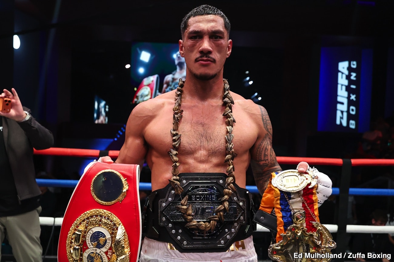 Jai Opetaia Retains Ring Belt, Wins Zuffa Cruiserweight Title