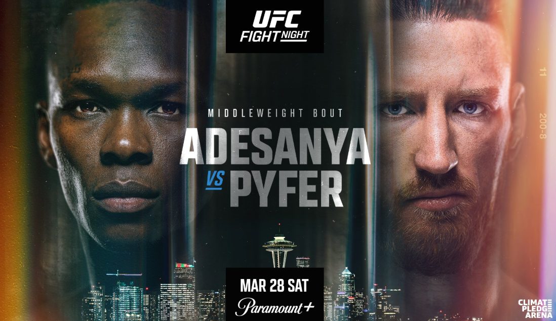 UFC Seattle, Results, Israel Adesanya, Joe Pyfer, UFC