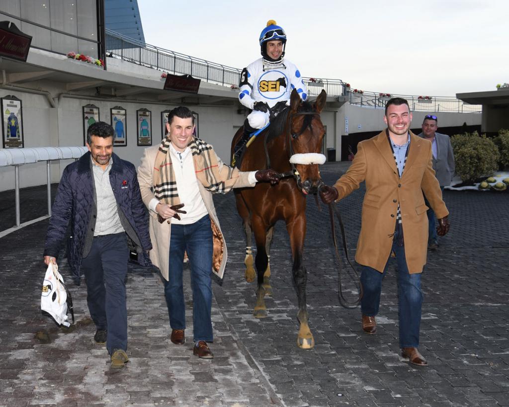Talk to Me Jimmy, the horse that won the Withers Stakes (Adam Coglianese/NYRA)