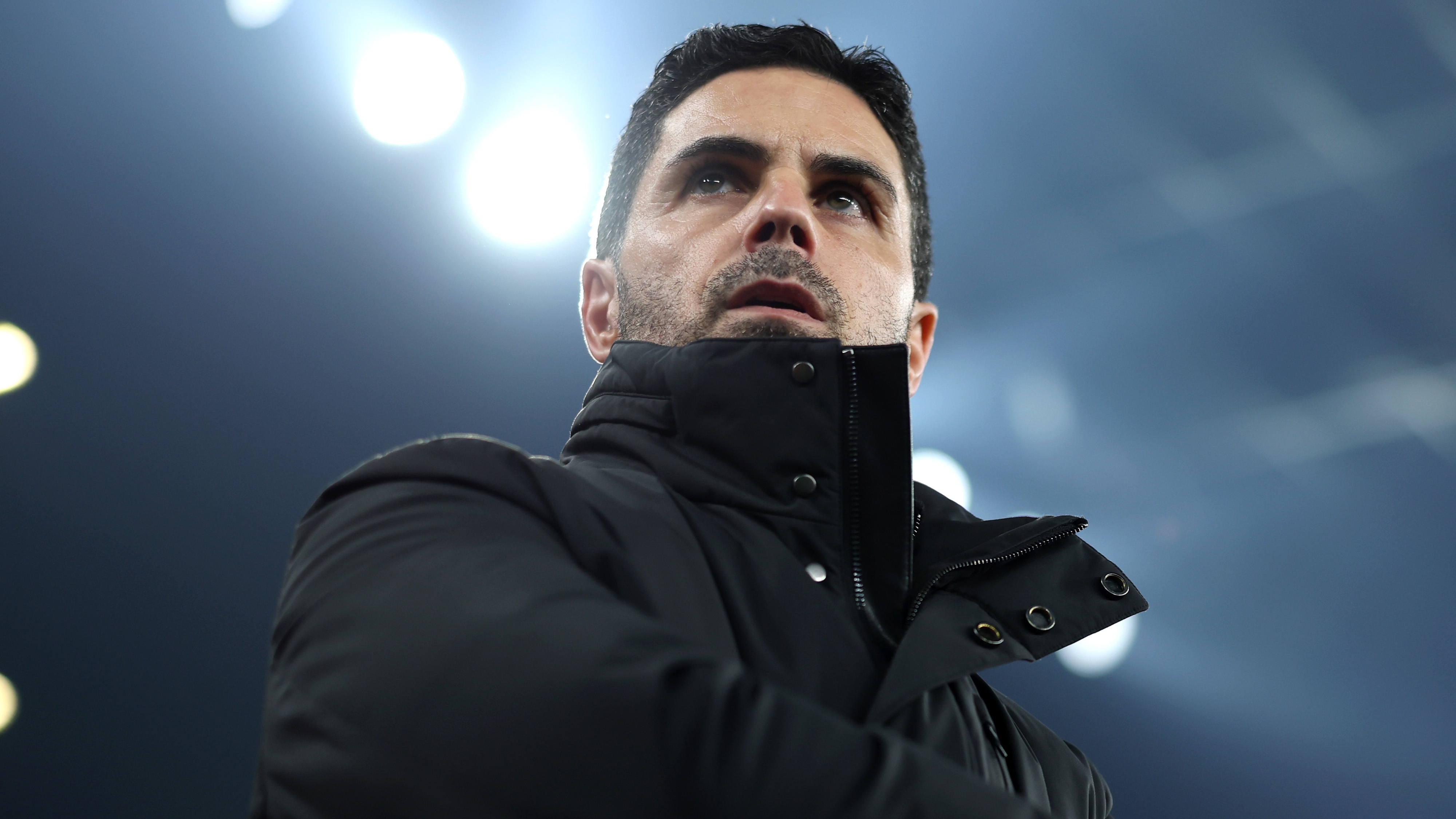 Arsenal boss Mikel Arteta during the match against Bayer Leverkusen