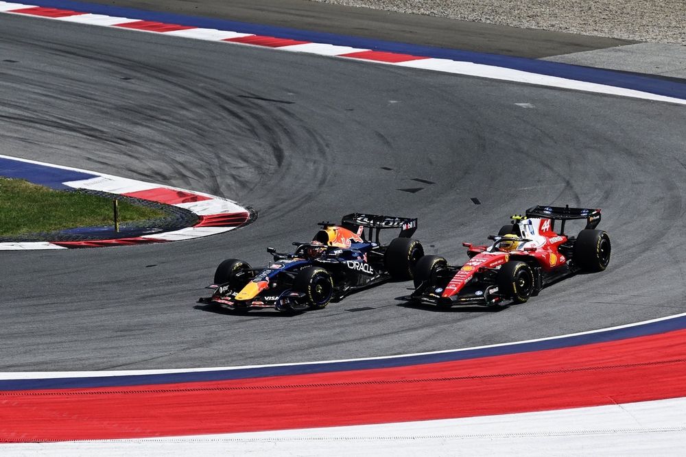 Lewis Hamilton, Ferrari, Max Verstappen, Red Bull Racing