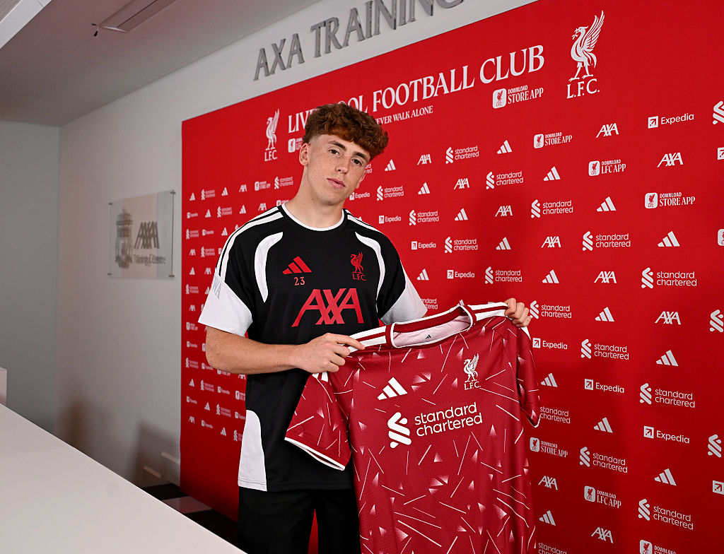 Victor Munoz on his unveiling at Liverpool