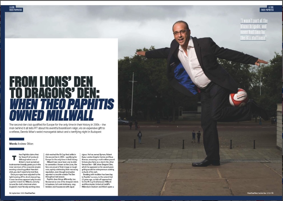Millwall's Former Owner Theo Paphitis