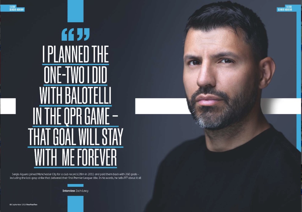 Sergio Aguero Celebrating