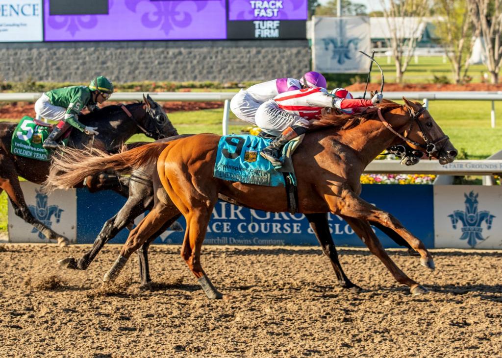Emerging Market, winner of the Louisiana Derby (Lou Hodges, Jr. /Hodges Photography)