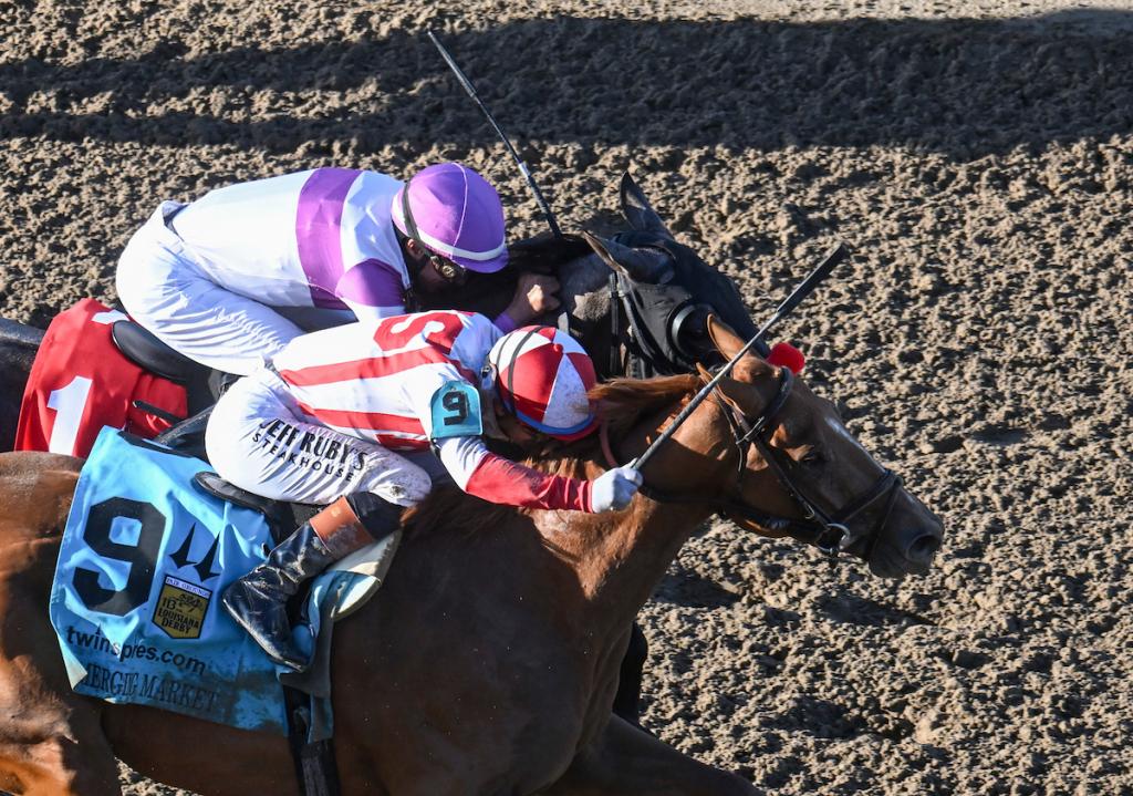 Louisiana Derby winner Emerging Market via Eclipse Sportswire