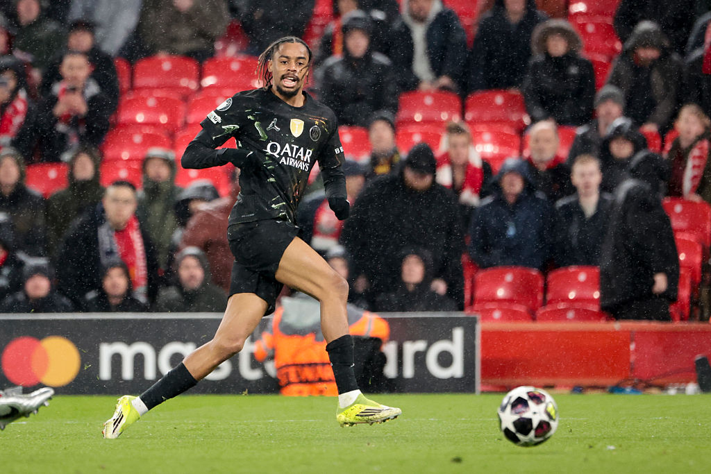 Bradley Barcola has previously experienced playing at Anfield