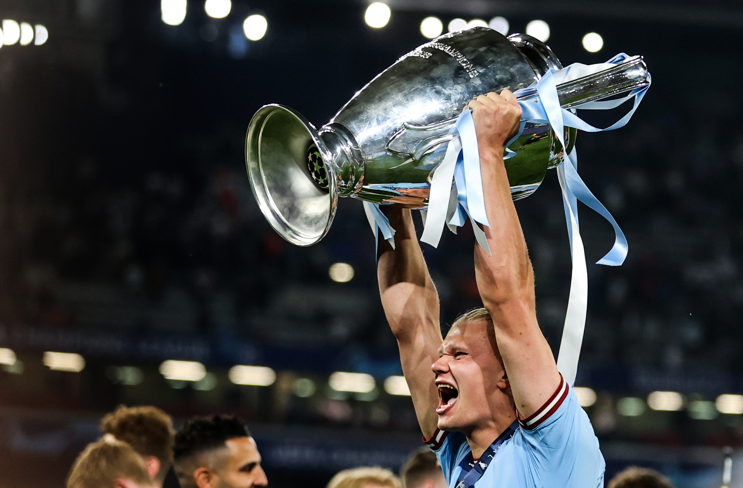 Erling Haaland won the Champions League with Manchester City in 2023