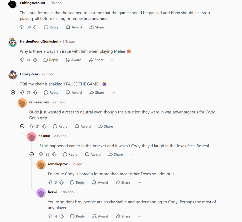 cody drama reddit