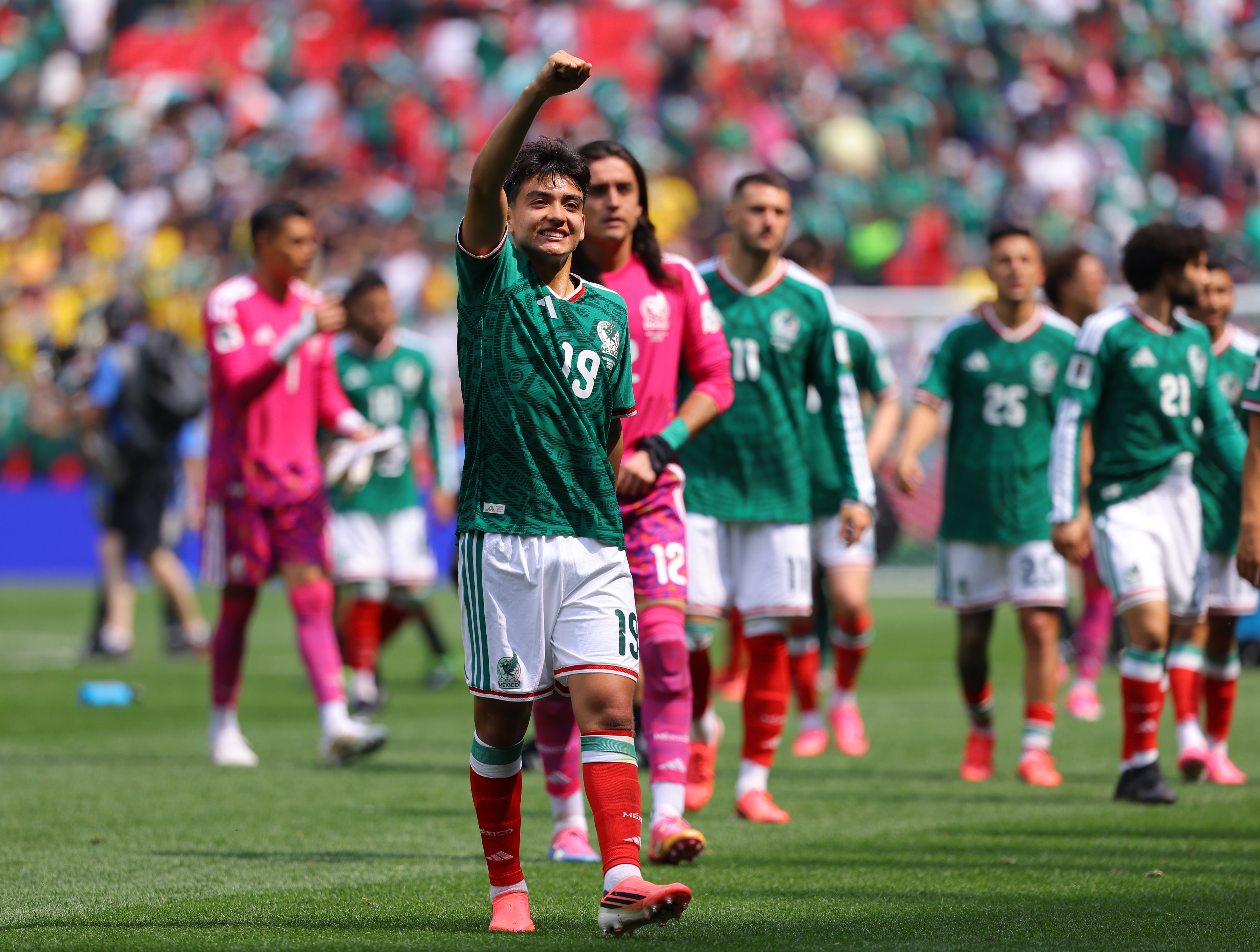 Mexican midfielder Gilberto Mora marks a moment during the 2026 FIFA World Cup Group A clash featuring Mexico and South Africa at the Mexico City Stadium on June 11, 2026.