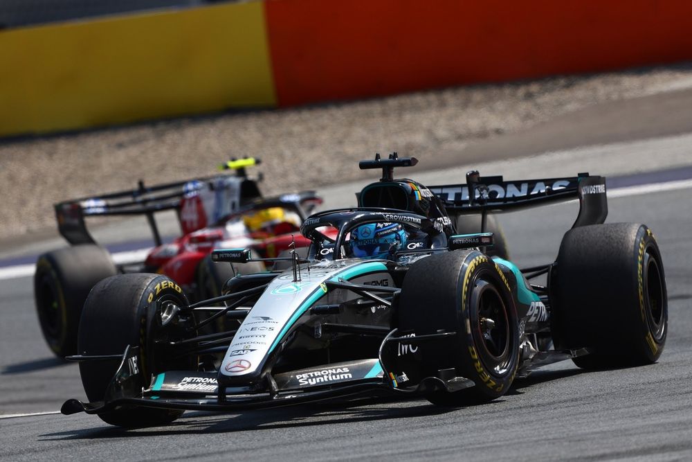 Lewis Hamilton, Ferrari, George Russell, Mercedes