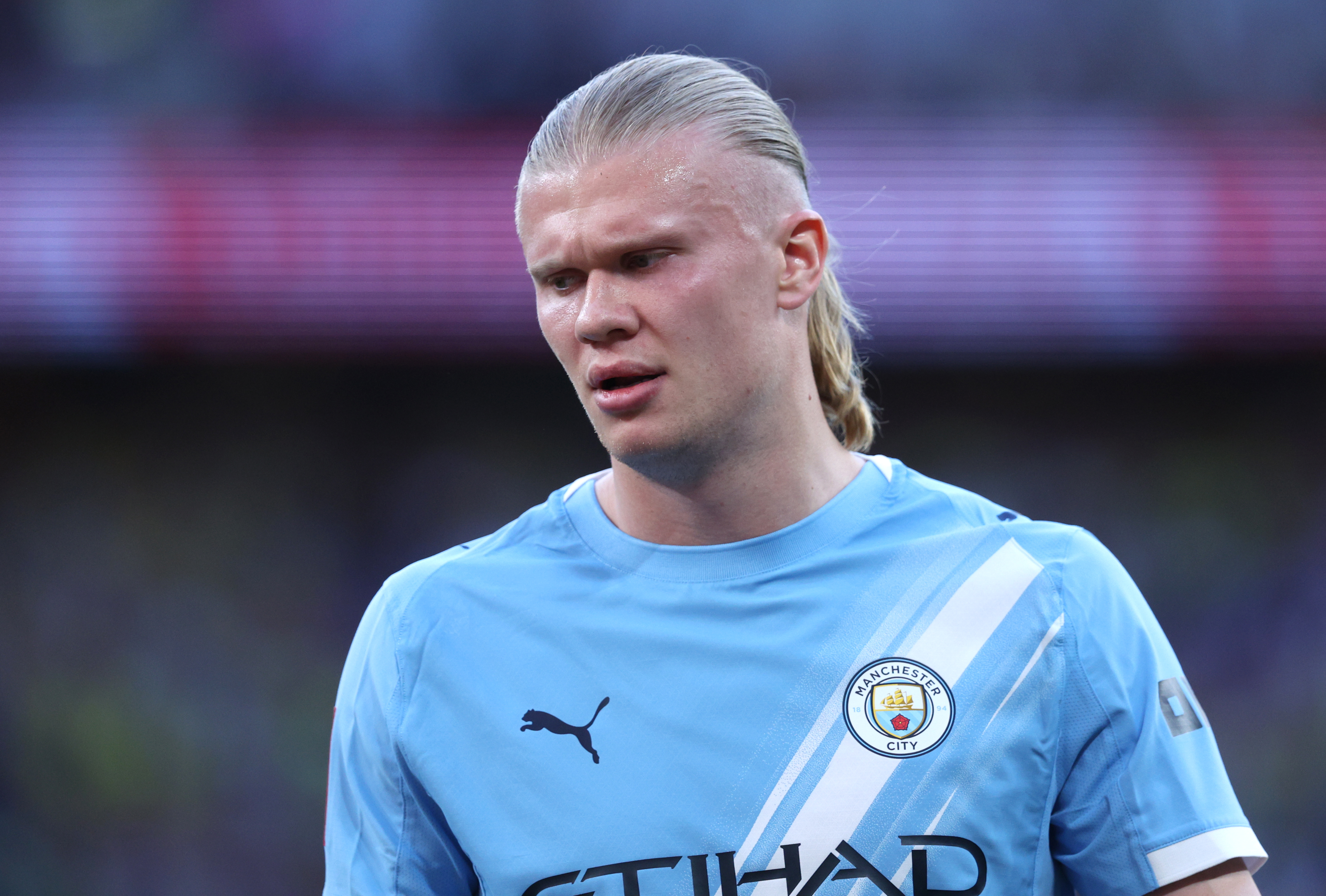 Manchester City striker Erling Haaland still leads the Premier League's scoring charts