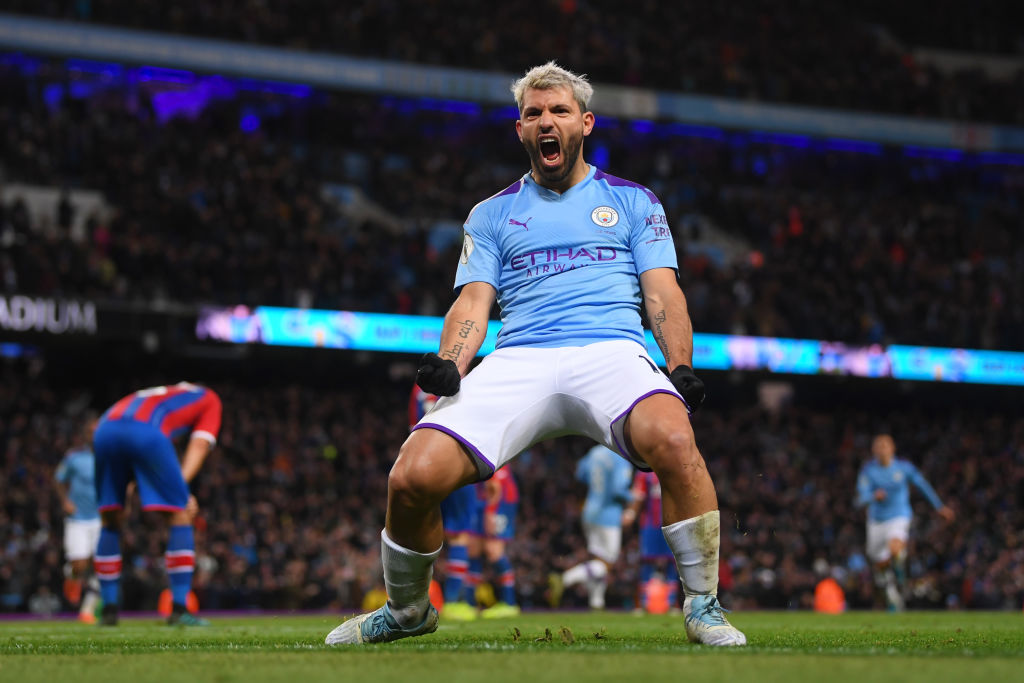 Former striker Sergio Aguero