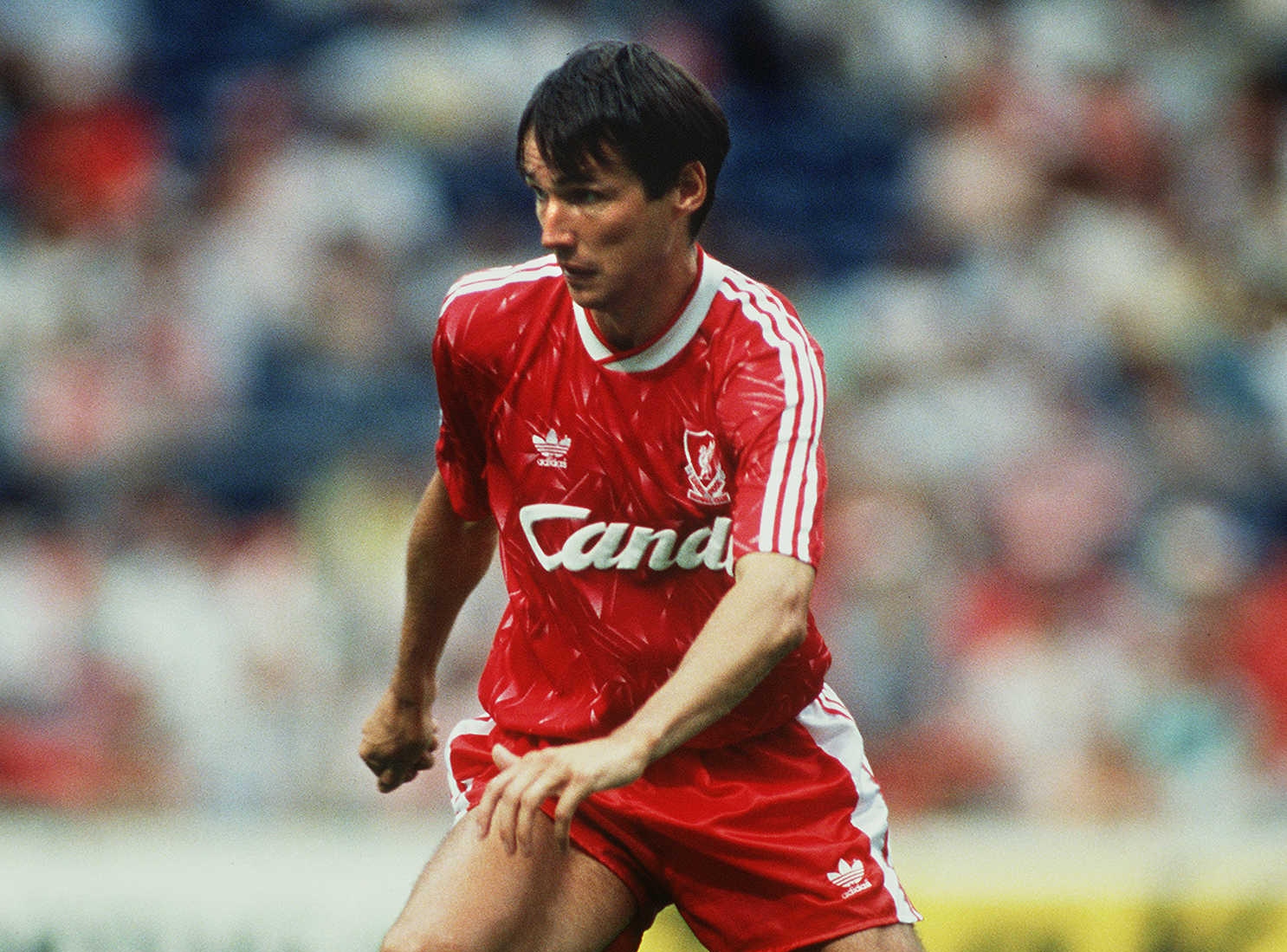 Alan Hansen representing Liverpool in 1986