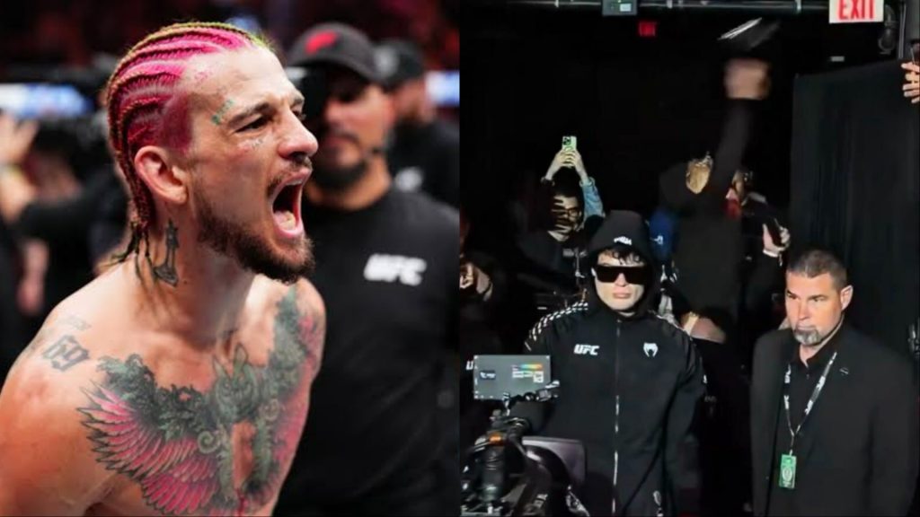 Sean O'Malley threw a hat at a fan at Noche UFC