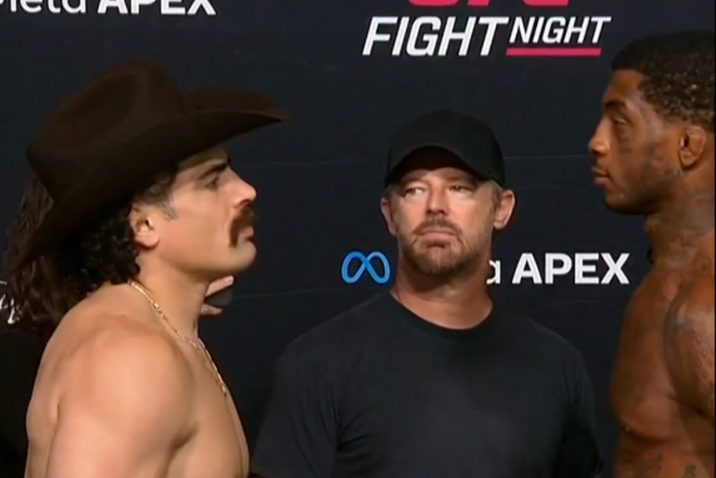 Luis Hernandez weighs in seven pounds heavier than Sedriques Dumas ahead of UFC Vegas 121 on Saturday