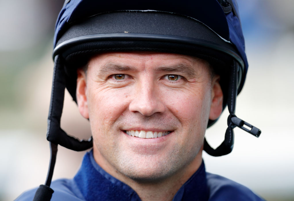 Michael Owen rode in a charity race at Ascot in 2017