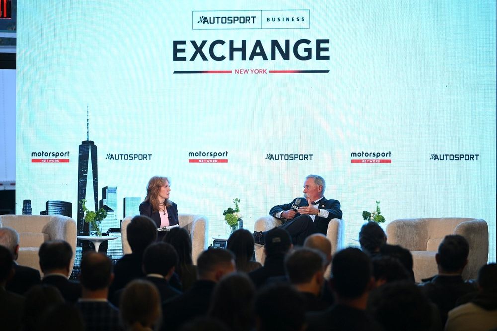 Liz Claman and Chase Carey 